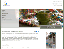 Tablet Screenshot of liveatskylineapartments.com